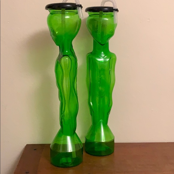 Extra Large Alien Water Bottle -Whirley SOLD - Picture 4 of 7